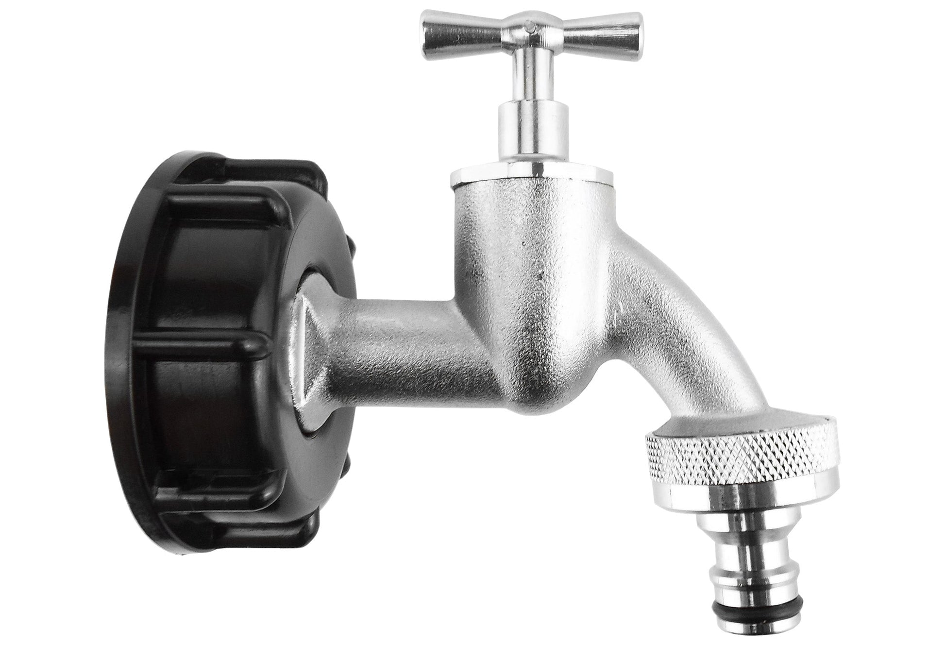 IBC 2” S60X6 Cap with Quick Connect Nickle Plated Bib Tap ½” BSP - Best4Trade-Retail