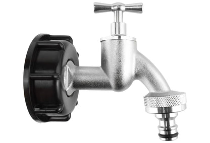 IBC 2” S60X6 Cap with Quick Connect Nickle Plated Bib Tap ½” BSP - Best4Trade-Retail
