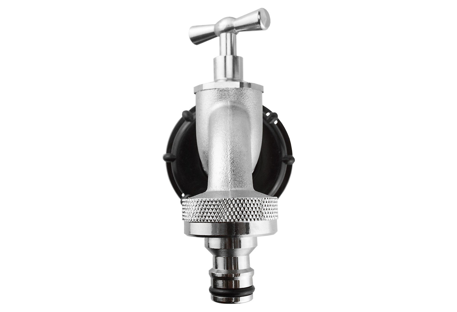 IBC 2” S60X6 Cap with Quick Connect Nickle Plated Bib Tap ¾” BSP - Best4Trade-Retail