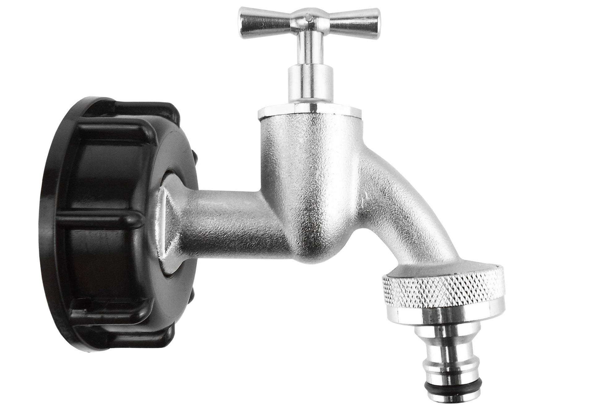 IBC 2” S60X6 Cap with Quick Connect Nickle Plated Bib Tap ½” BSP - Best4Trade-Retail