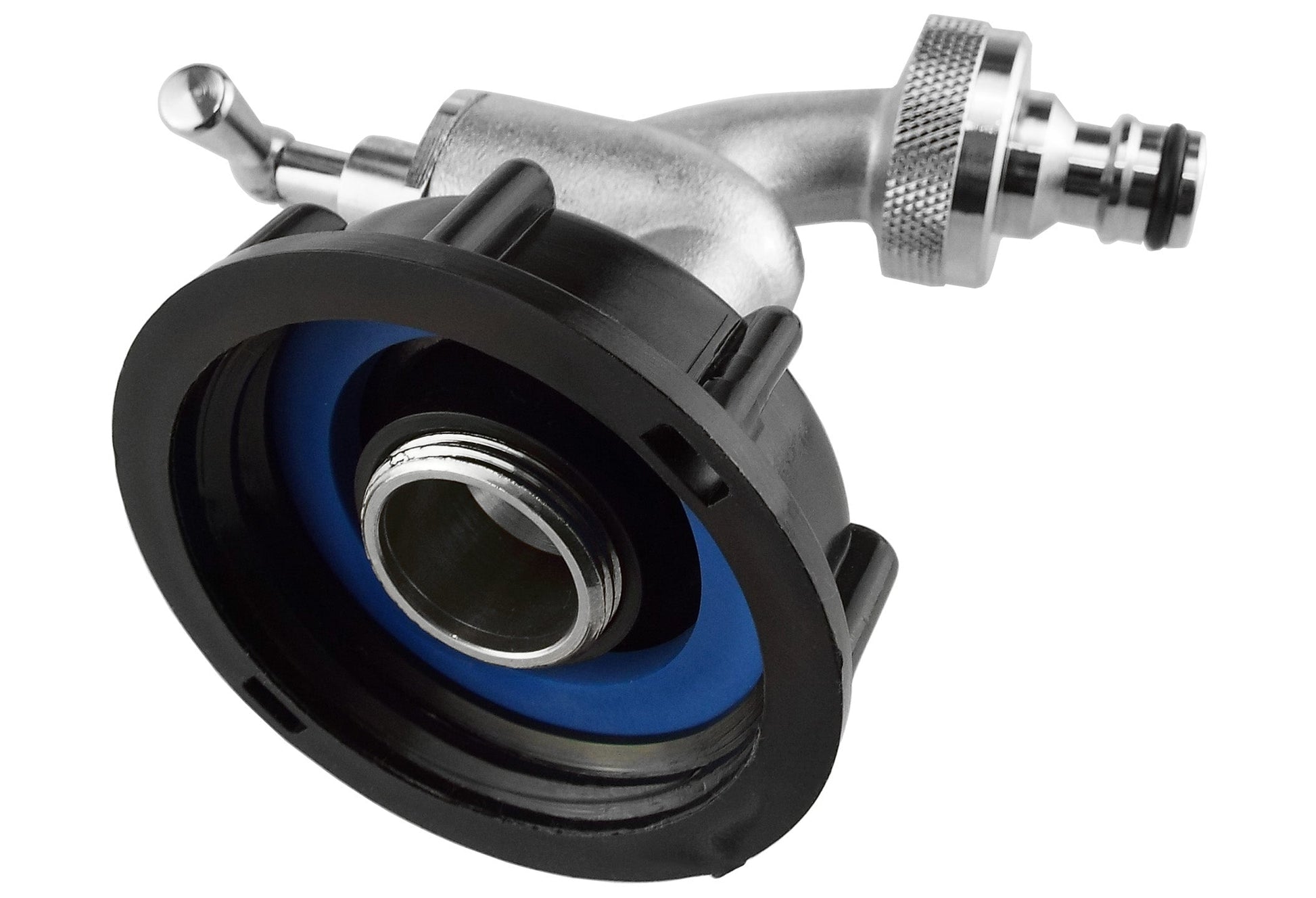 IBC 2” S60X6 Cap with Quick Connect Nickle Plated Bib Tap ½” BSP - Best4Trade-Retail