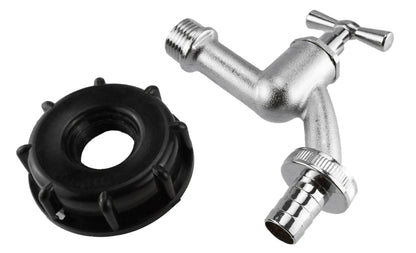 IBC 2” S60X6 Cap with Nickle Plated Bib Tap ¾” Barb - Best4Trade-Retail
