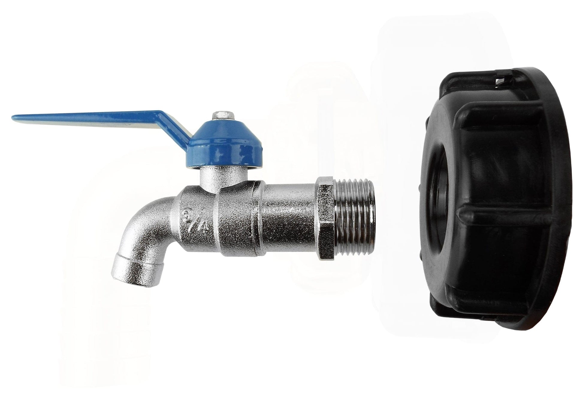 IBC 2” S60X6 Cap with Basic Garden Tap ¾” BSP - Best4Trade-Retail