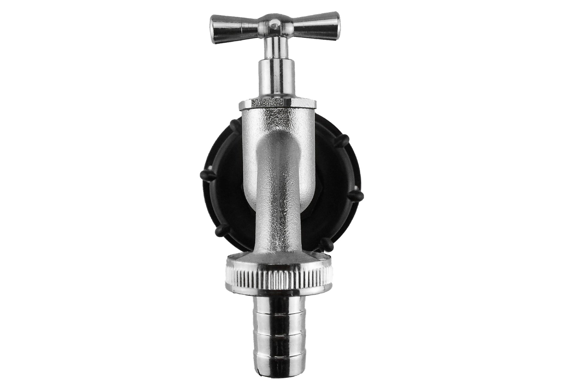 IBC 2” S60X6 Cap with Nickle Plated Bib Tap ¾” Barb - Best4Trade-Retail