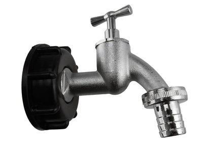 IBC 2” S60X6 Cap with Nickle Plated Bib Tap ½” Barb - Best4Trade-Retail