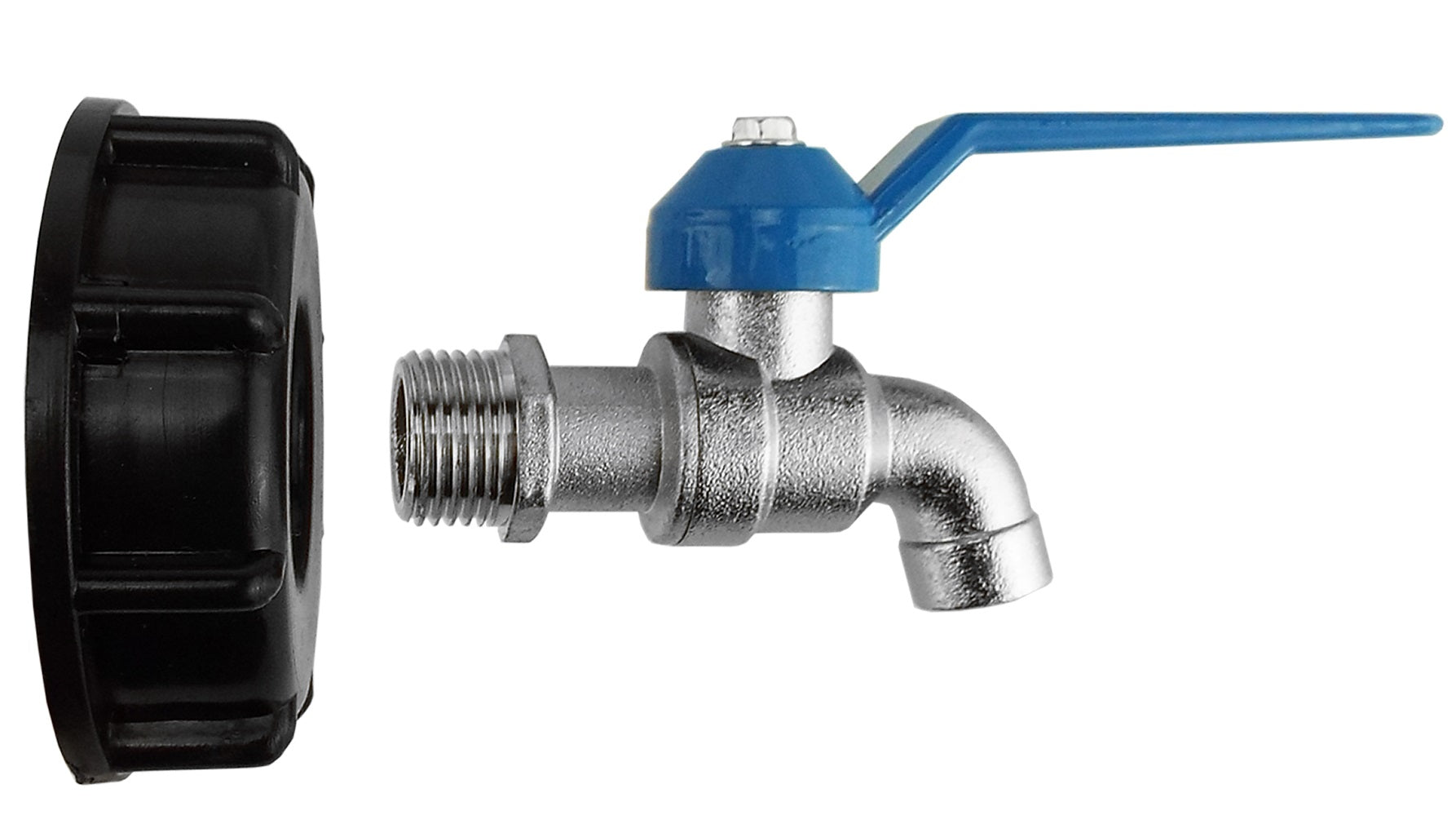 IBC 2” S60X6 Cap with Basic Garden Tap ½” BSP - Best4Trade-Retail