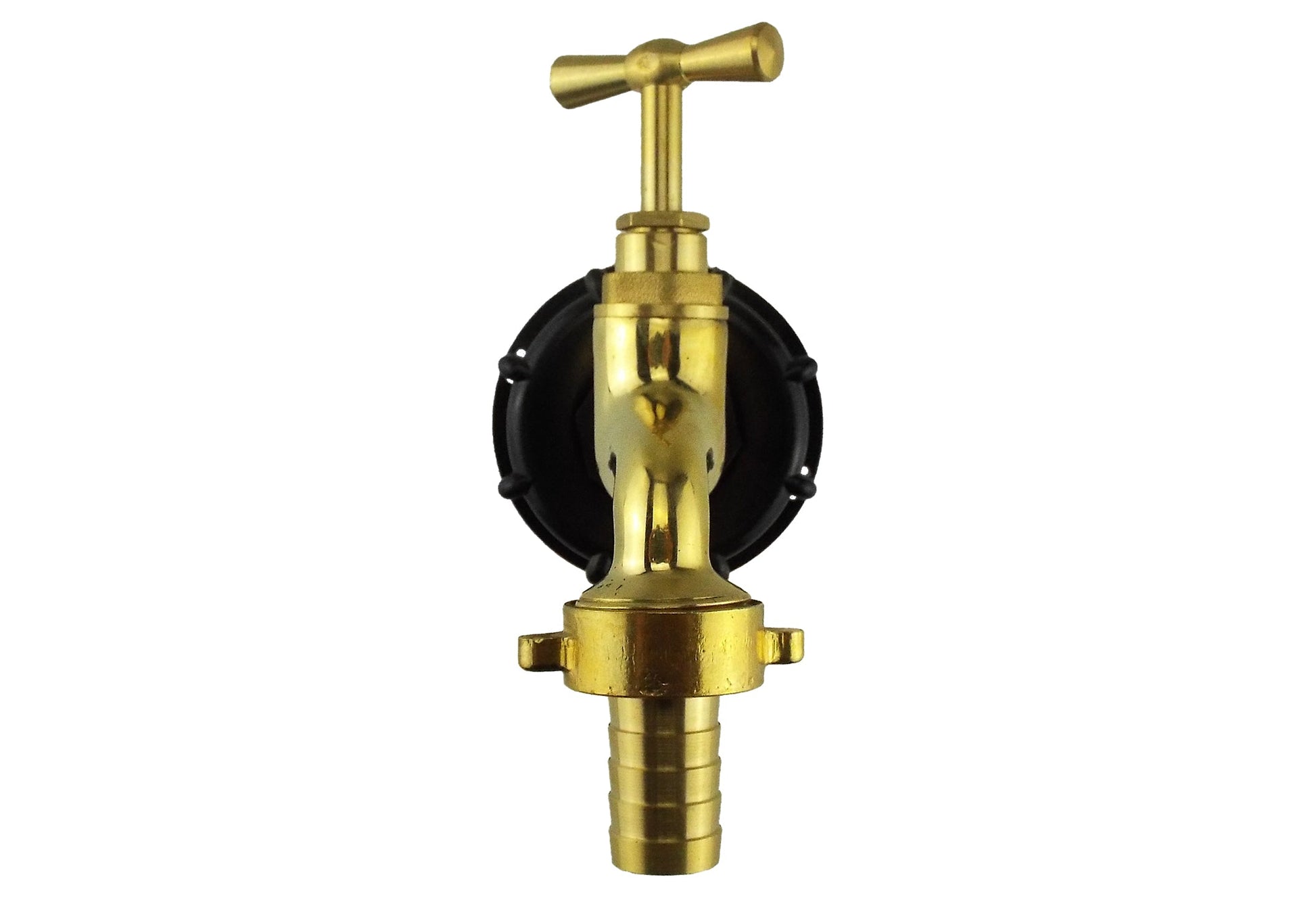 IBC 2” S60X6 Cap with Polished Brass Bib Tap 15mm Barb - Best4Trade-Retail