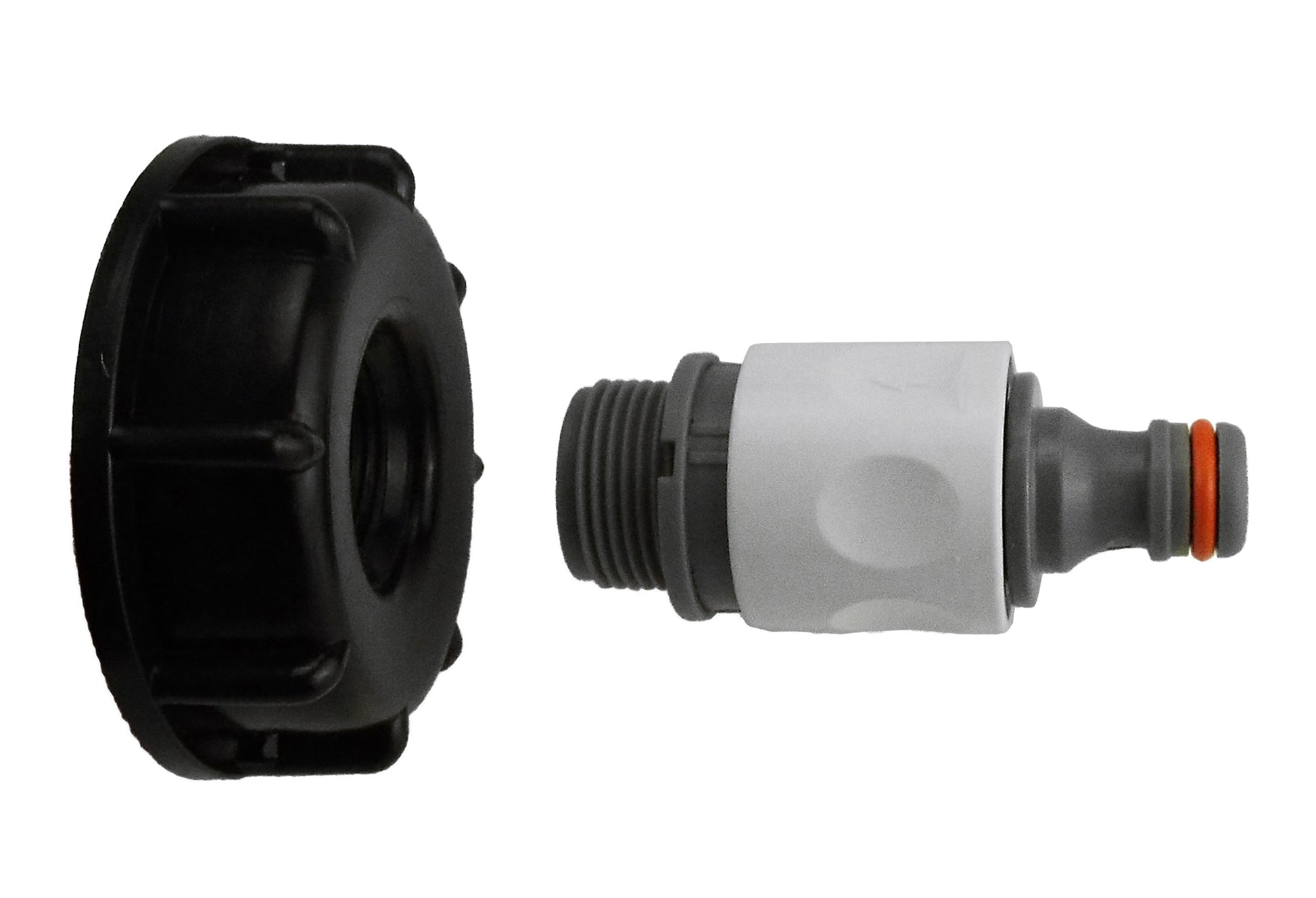 IBC 2” S60X6 Cap with ¾” BSP Threaded Hose Connector and Double Male WL - Best4Trade-Retail