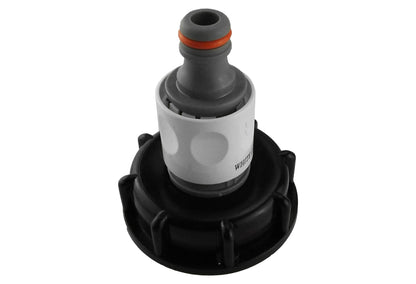 IBC 2” S60X6 Cap with ¾” BSP Threaded Hose Connector and Double Male WL - Best4Trade-Retail