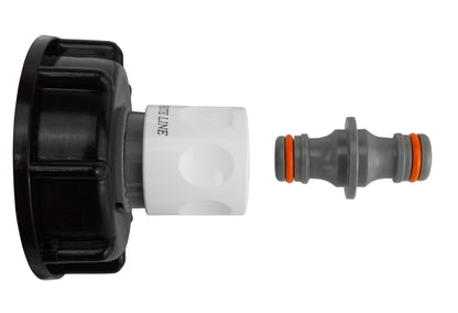 IBC 2” S60X6 Cap with ¾” BSP Threaded Hose Connector and Double Male WL - Best4Trade-Retail