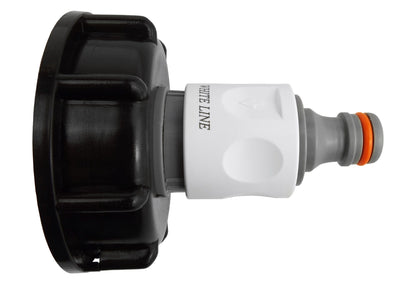 IBC 2” S60X6 Cap with ¾” BSP Threaded Hose Connector and Double Male WL - Best4Trade-Retail