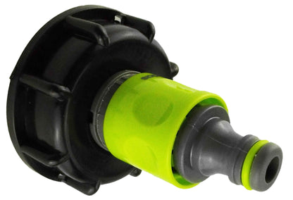 IBC 2” S60X6 Cap with ¾” BSP Threaded Hose Connector and Double Male Lime - Best4Trade-Retail