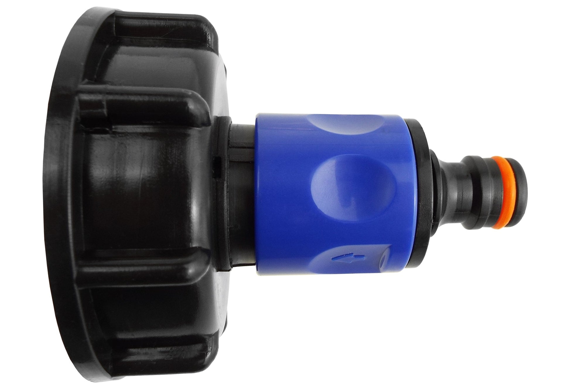 IBC 2” S60X6 Cap with ¾” BSP Threaded Hose Connector Blue and Double Male - Best4Trade-Retail