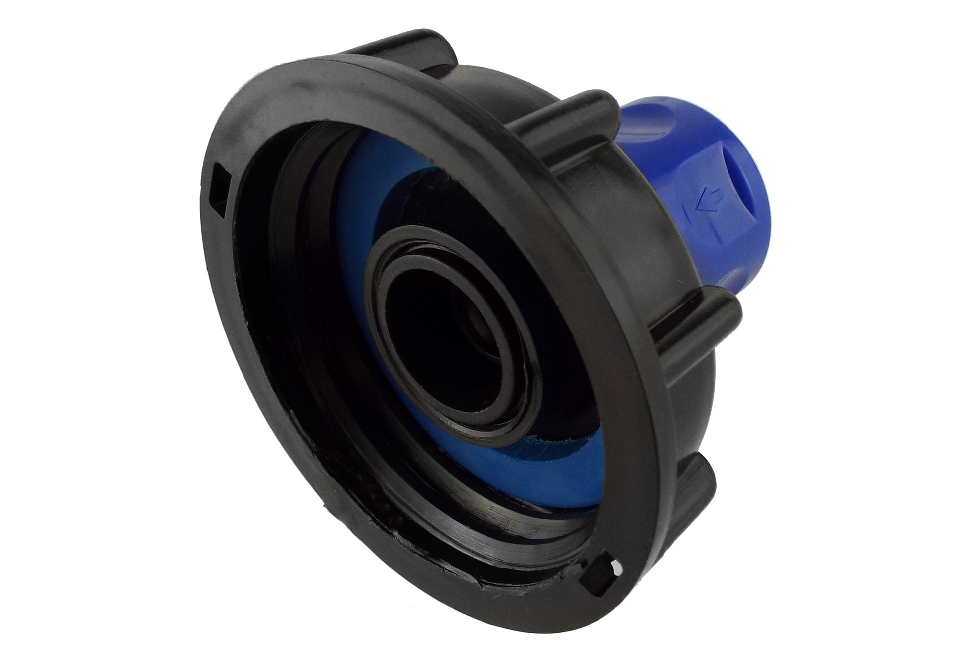 IBC 2” S60X6 Cap with ¾” BSP Threaded Hose Connector Blue - Best4Trade-Retail