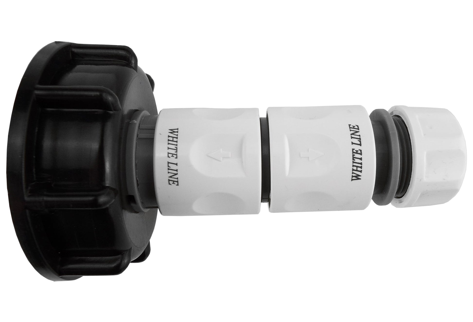 IBC 2” S60X6 Cap with Threaded Hose Fitting, Double Male and Hose Connector WL - Best4Trade-Retail
