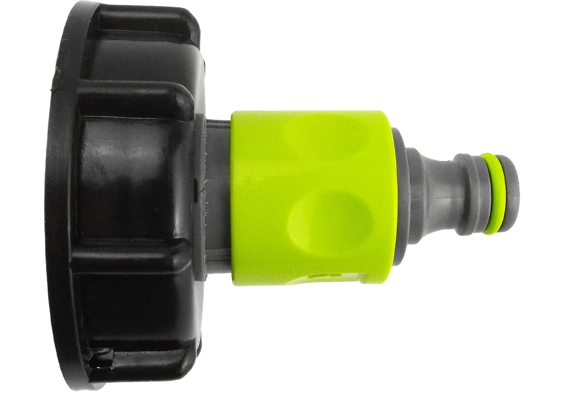 IBC 2” S60X6 Cap with ¾” BSP Threaded Hose Connector and Double Male Lime - Best4Trade-Retail