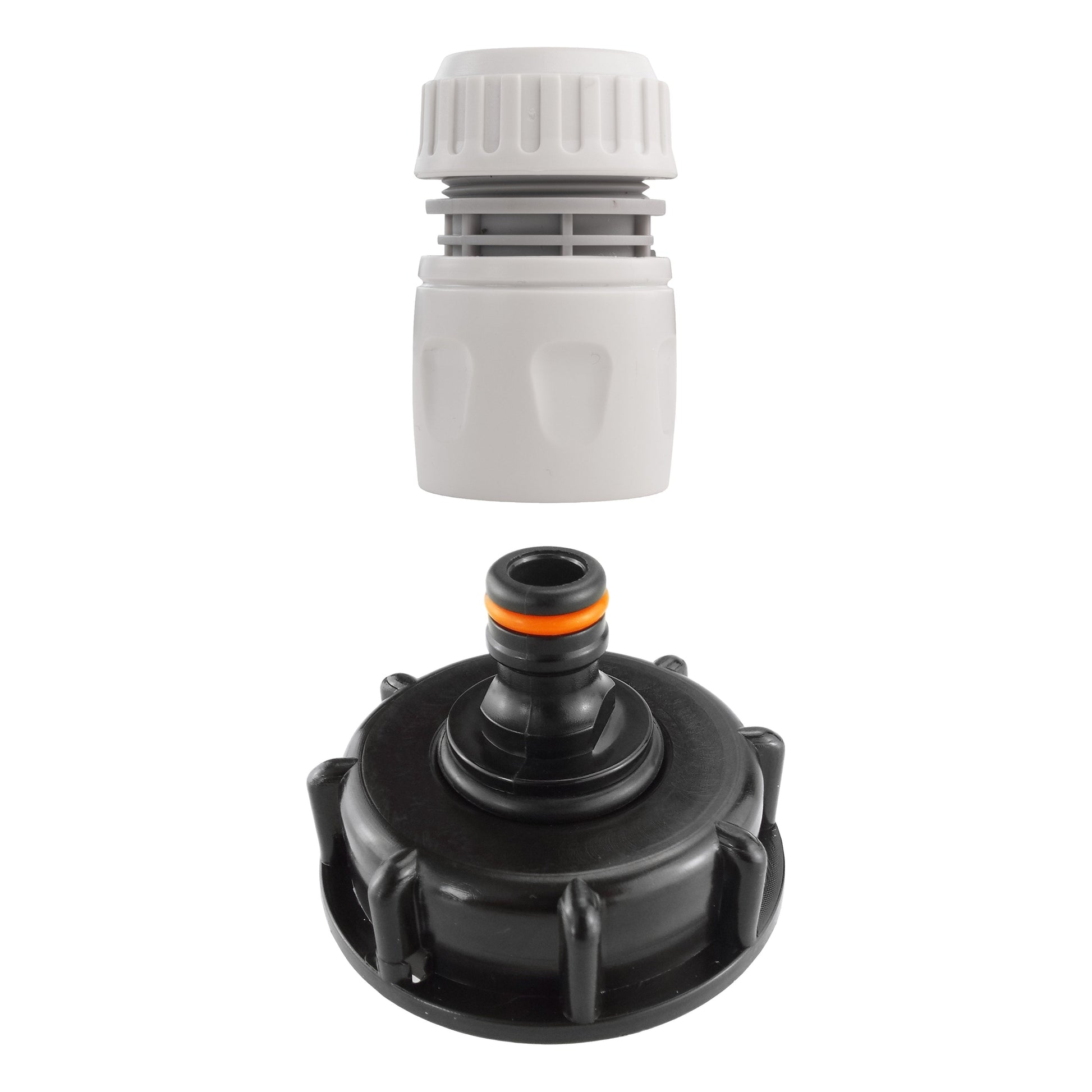 IBC 2” S60X6 Cap with Male Quick Connector and Hose Connector - Best4Trade-Retail