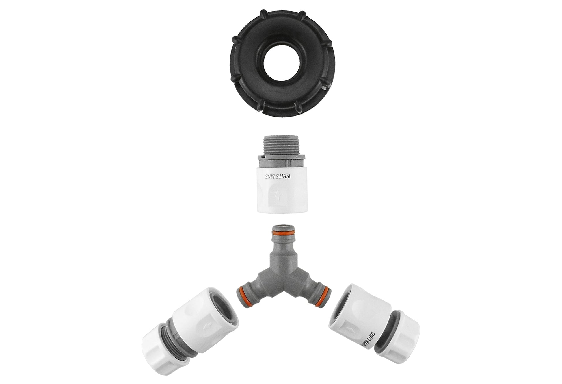 IBC 2” S60X6 Cap with ¾” BSP Threaded Hose Connector, Three Way and Hose Connectors - Best4Trade-Retail