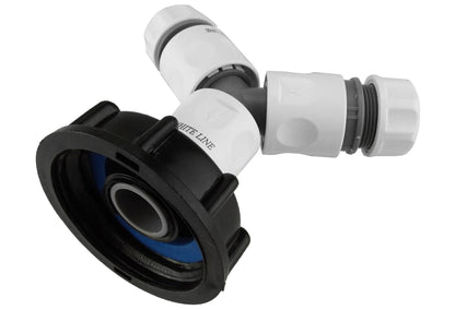 IBC 2” S60X6 Cap with ¾” BSP Threaded Hose Connector, Three Way and Hose Connectors - Best4Trade-Retail