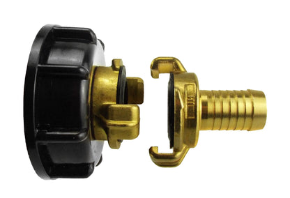 IBC 2” S60X6 Cap with Geka Type Fittings 13mm Barb - Best4Trade-Retail