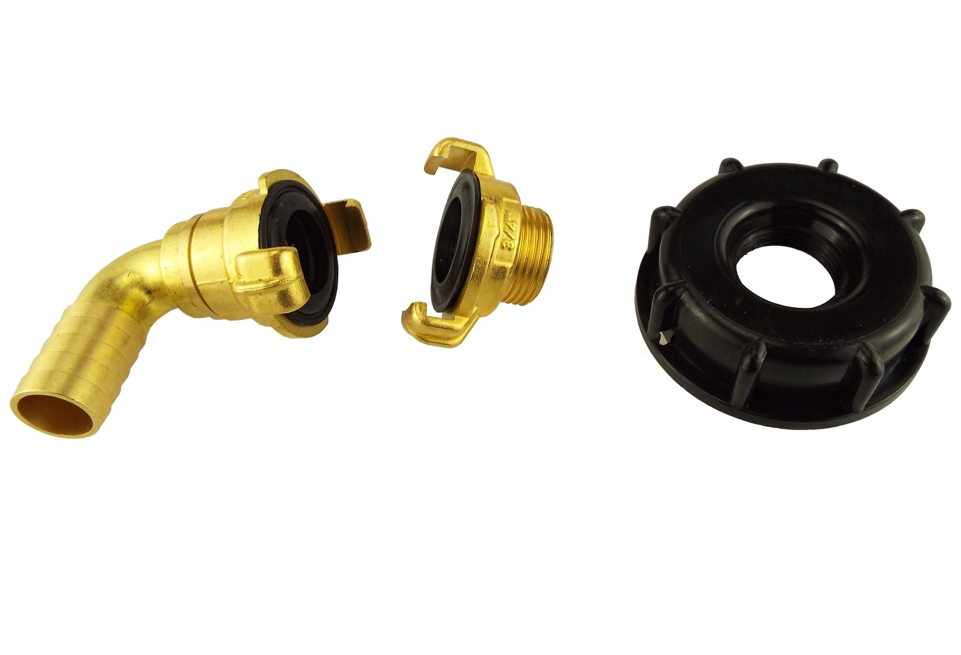 IBC 2” S60X6 Cap with Geka Type Fittings 25mm Barb Swivel Elbow - Best4Trade-Retail