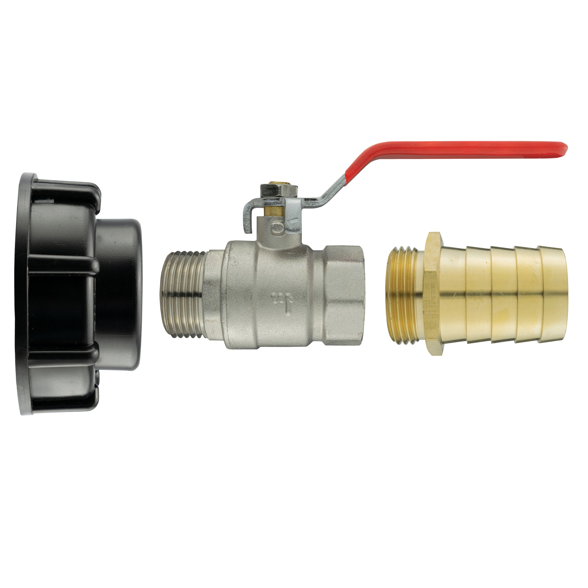 IBC 2” S60X6 Cap with Lever Valve and 32mm Brass Barb - Best4Trade-Retail