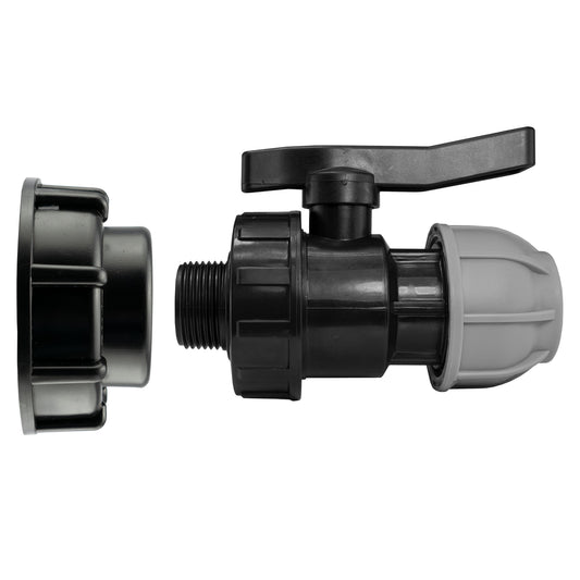 IBC 2” S60X6 Cap with 20mm MDPE Valve - Best4Trade-Retail