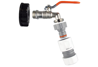 IBC 2” S60X6 Cap with Lever Tap and Max Flo Hose Connectors Set - Best4Trade-Retail