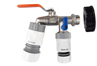 IBC 2” S60X6 Cap with Double Lever Tap, 1 x Max Flo Outlet and 1 x Standard Outlet - Best4Trade-Retail