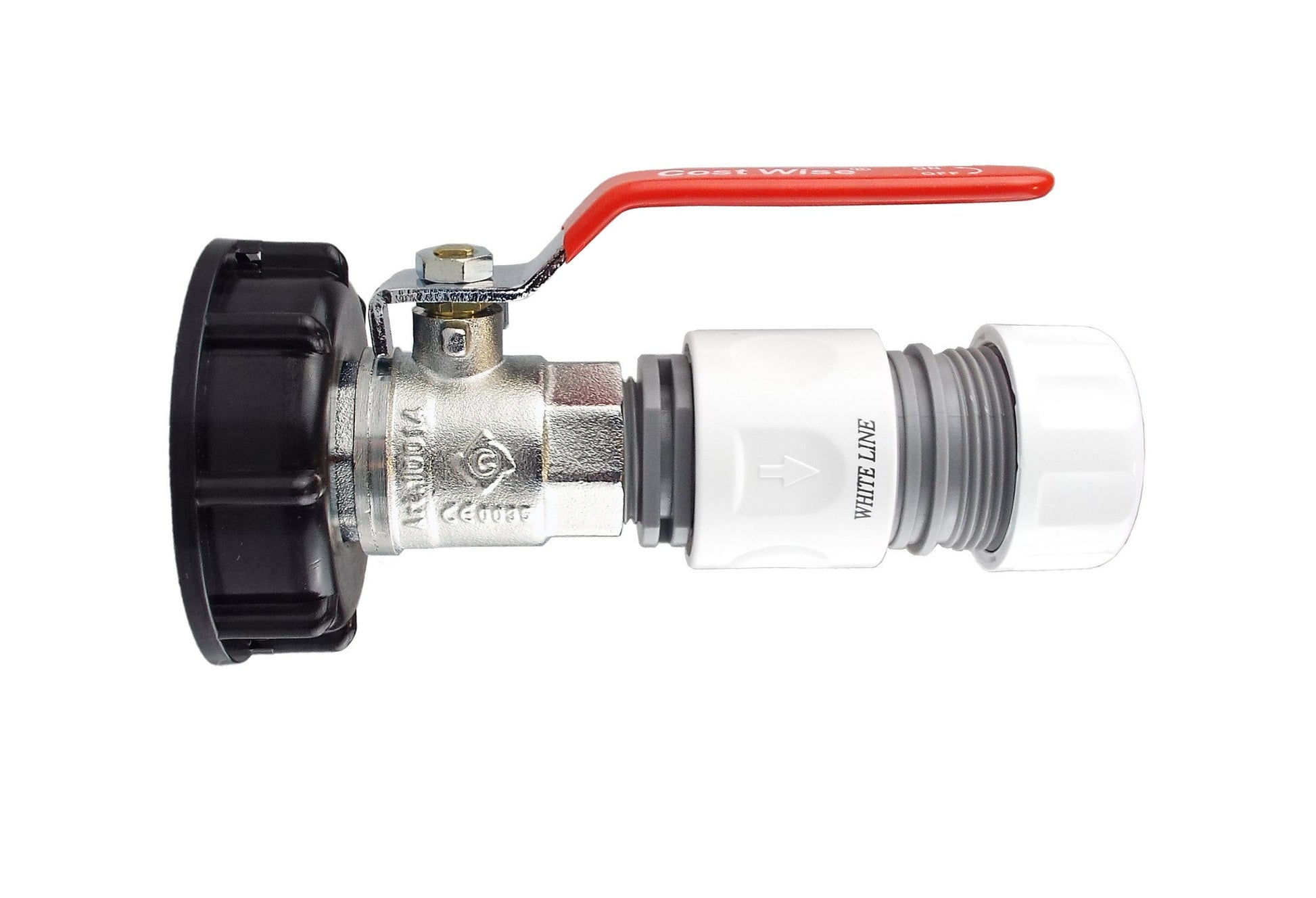 IBC 2” S60X6 Cap with ¾” BSP Lever Valve and Max Flo Hose Connectors Set - Best4Trade-Retail