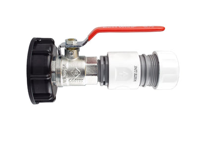 IBC 2” S60X6 Cap with ¾” BSP Lever Valve and Max Flo Hose Connectors Set - Best4Trade-Retail