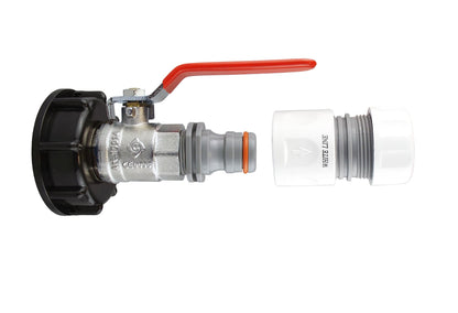 IBC 2” S60X6 Cap with ¾” BSP Lever Valve and Max Flo Hose Connectors Set - Best4Trade-Retail