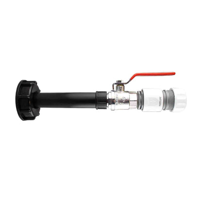 IBC 2” S60X6 Cap with Water Filter, Lever Valve and Max Flo Hose Connectors Set - Best4Trade-Retail