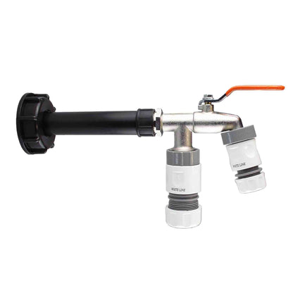 IBC 2” S60X6 Cap with Water Filter, Double Tap, 1 x Max Flo Outlet and 1 x Standard Outlet - Best4Trade-Retail