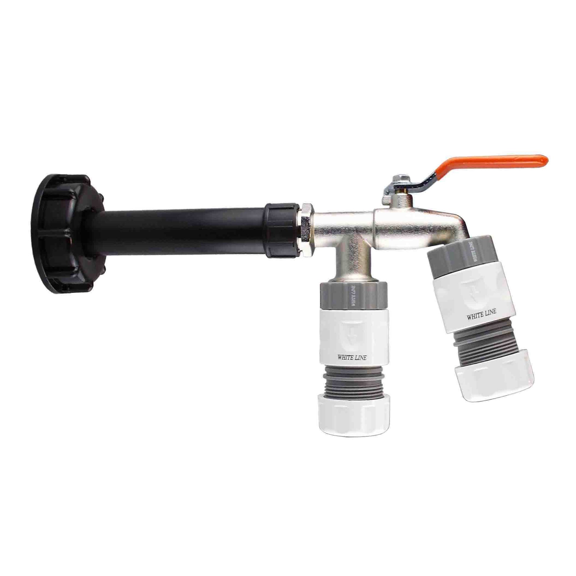 IBC 2” S60X6 Cap with Water Filter, Double Lever Tap and Max Flo Hose Connectors Set - Best4Trade-Retail