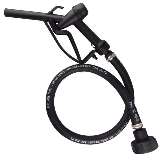 Fuel Gun with 3/4" Rubber Hose & Tank Adaptor Set - Best4Trade-Retail Tech Hose & Fittings
