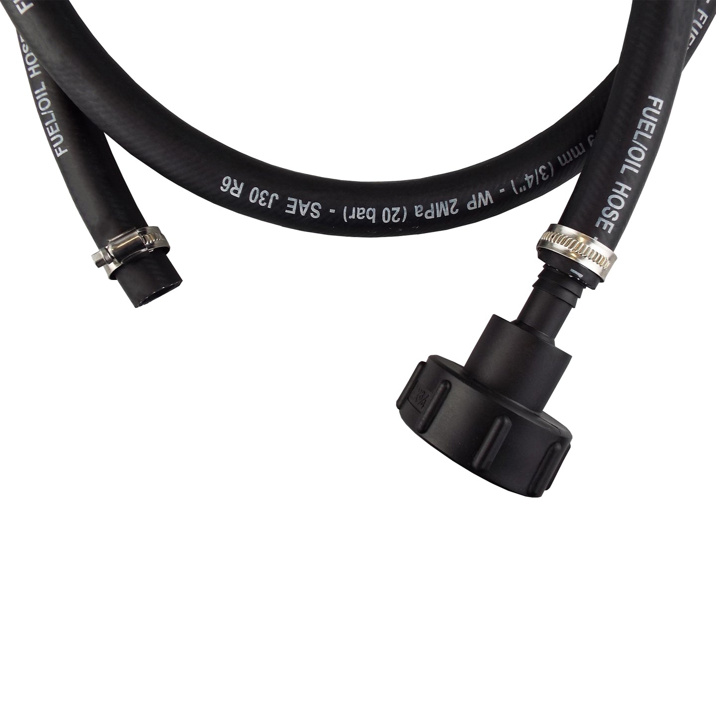 Fuel Gun with 3/4" Rubber Hose & Tank Adaptor Set - Best4Trade-Retail Tech Hose & Fittings
