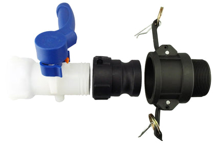 IBC 2” S60X6 Valve with IBC S60X6 – 1.5” Camlock Fitting 1.5” Type B Camlock - Best4Trade-Retail