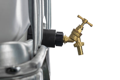 IBC 2” S60X6 - 1/2" BSPF Extender Adaptor with Brass Bib Tap ½” Barb - Best4Trade-Retail