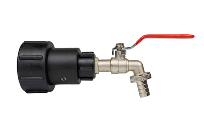 IBC 2” S60X6 - 1/2" BSPF Extender Adaptor with Lever Tap ½” Barb - Best4Trade-Retail