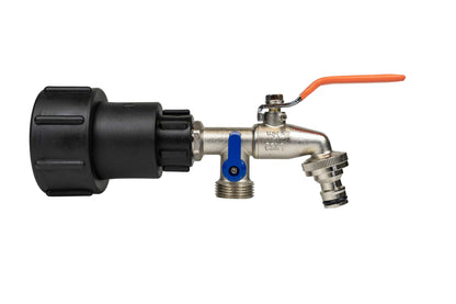 IBC 2” S60X6 – 3/4" BSPF Extender Adaptor with ¾” BSP Double Lever Tap - Best4Trade-Retail