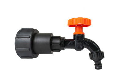 IBC 2” S60X6 - 1/2" BSPF Extender Adaptor with ½” BSP Plastic Bib Tap - Best4Trade-Retail