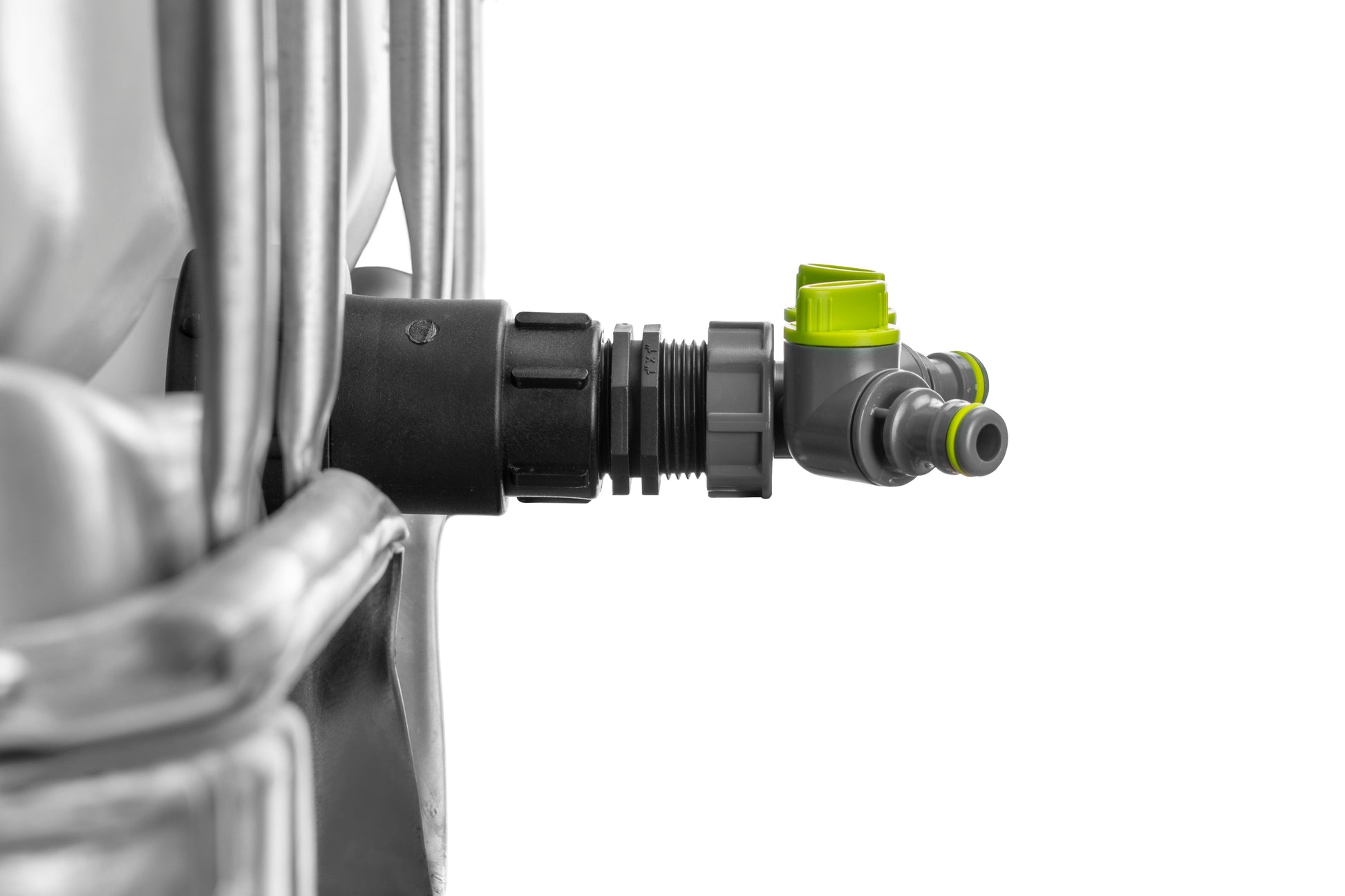 IBC 2” S60X6 – 3/4" BSPF Extender Adaptor with ¾” BSP Threaded Fitting and Two-Way Splitter - Best4Trade-Retail