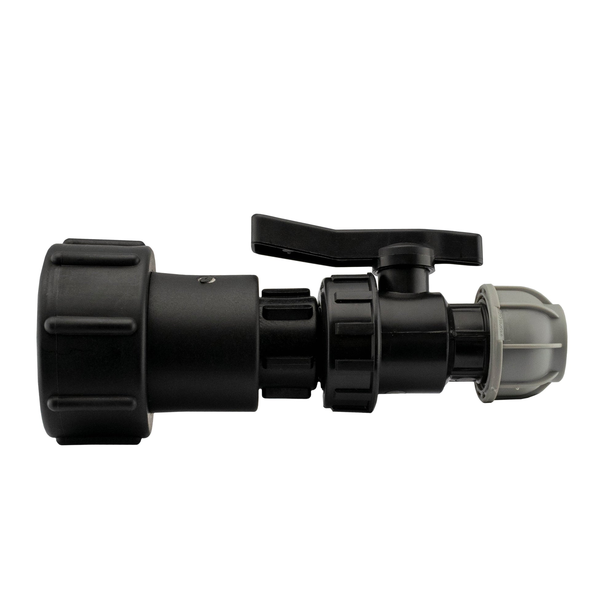 IBC 2” S60X6 – 3/4" BSPF Extender Adaptor with 25mm MDPE Valve - Best4Trade-Retail