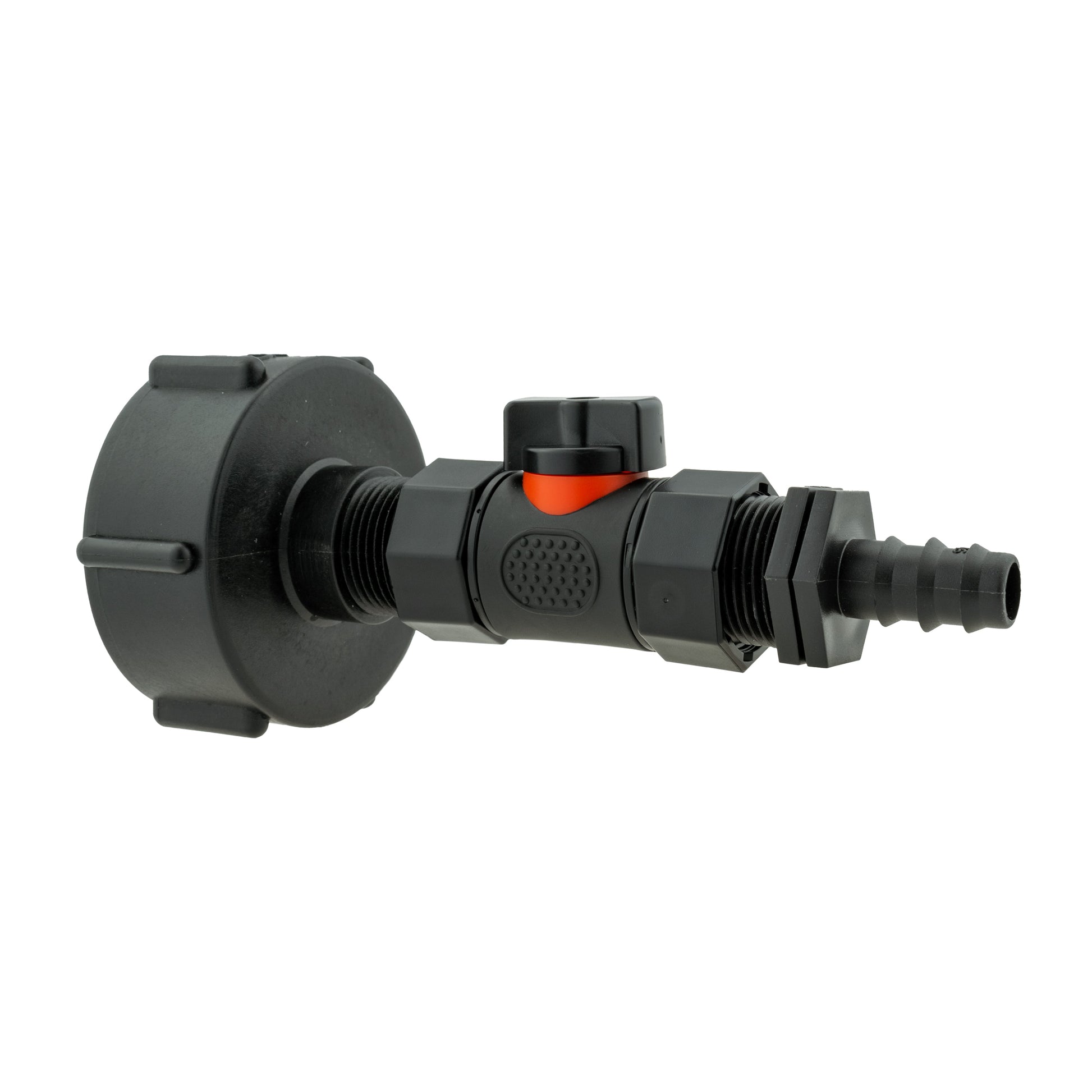 IBC 2” S60X6 Cap with In-Line BSPF Valve and 16mm Barbed Straight - Best4Trade-Retail