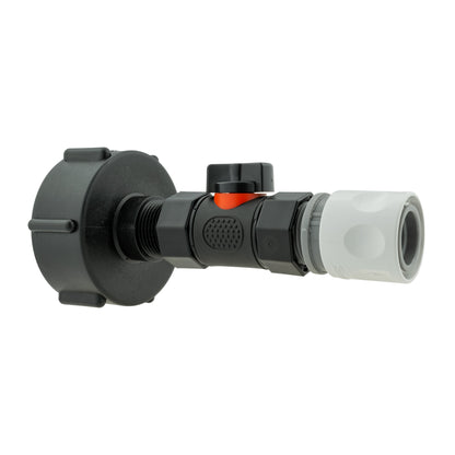IBC 2” S60X6 Cap with In-Line BSPF Valve and ¾” BSPM Female Hose Connector WL - Best4Trade-Retail