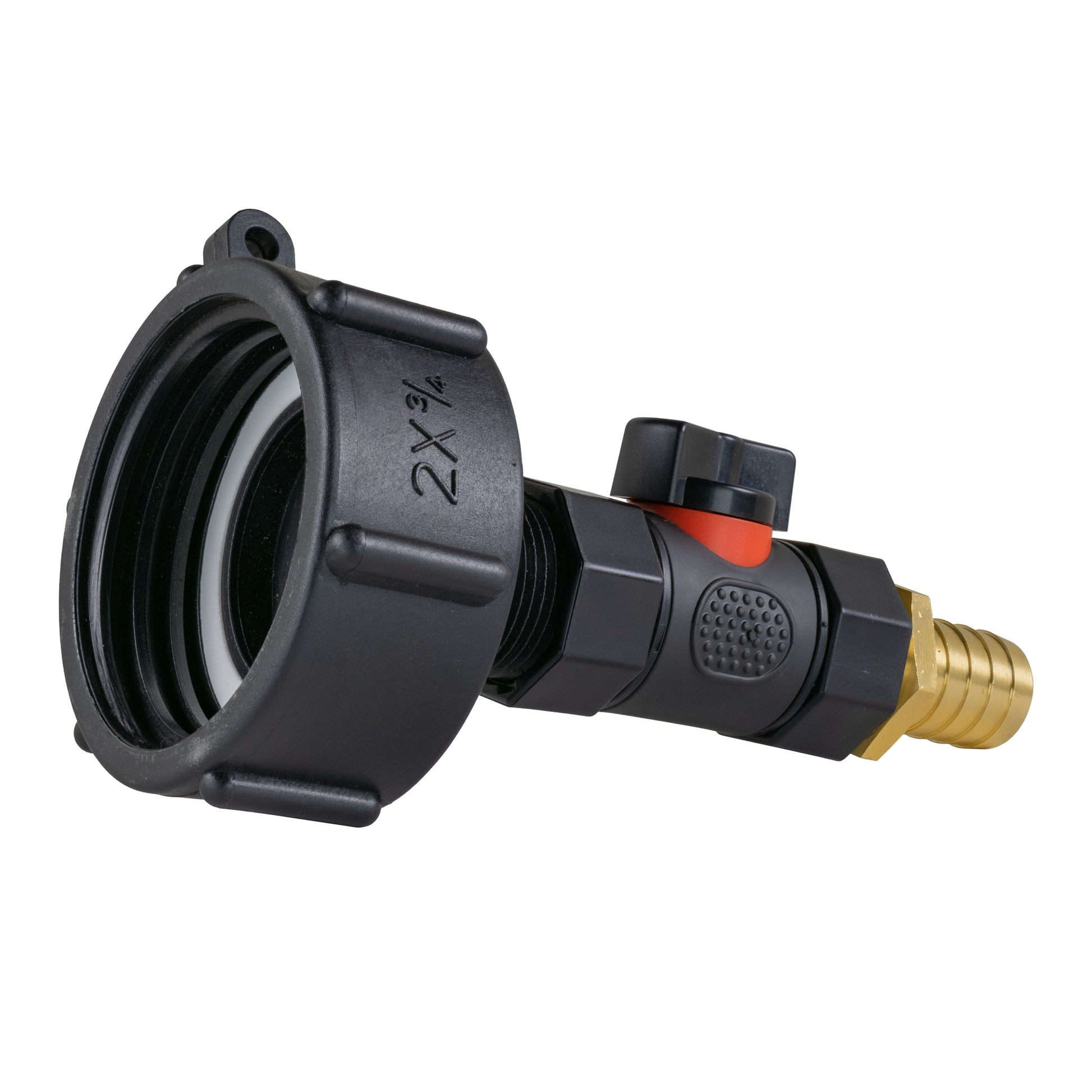 IBC 2” S60X6 Cap with In-Line BSPF Valve and 19mm Brass Barb - Best4Trade-Retail