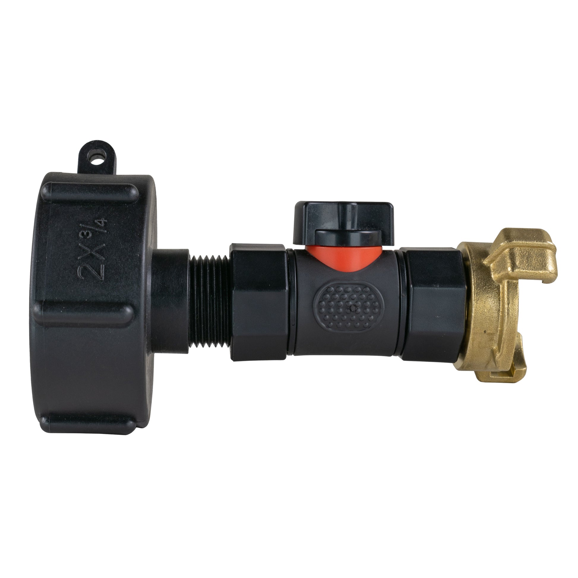 IBC 2” S60X6 Cap with In-Line BSPF Valve and Geka Type Fitting - Best4Trade-Retail
