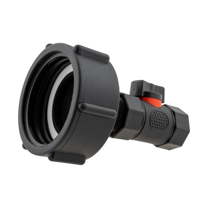 IBC 2” S60X6 Cap with In-Line BSPF Threaded Valve - Best4Trade-Retail