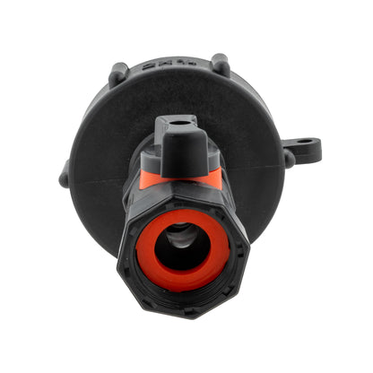 IBC 2” S60X6 Cap with In-Line BSPF Threaded Valve - Best4Trade-Retail
